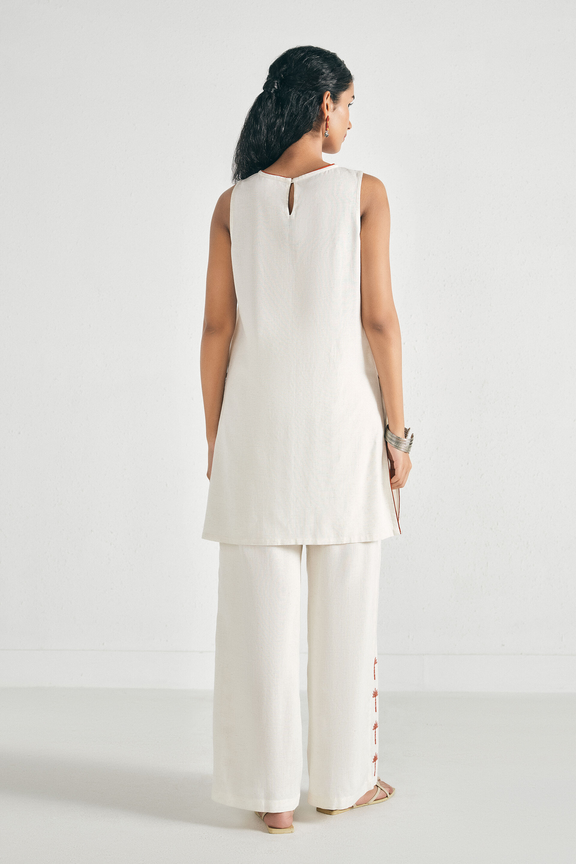 White Meadow Kurta Set, Natural, image 5